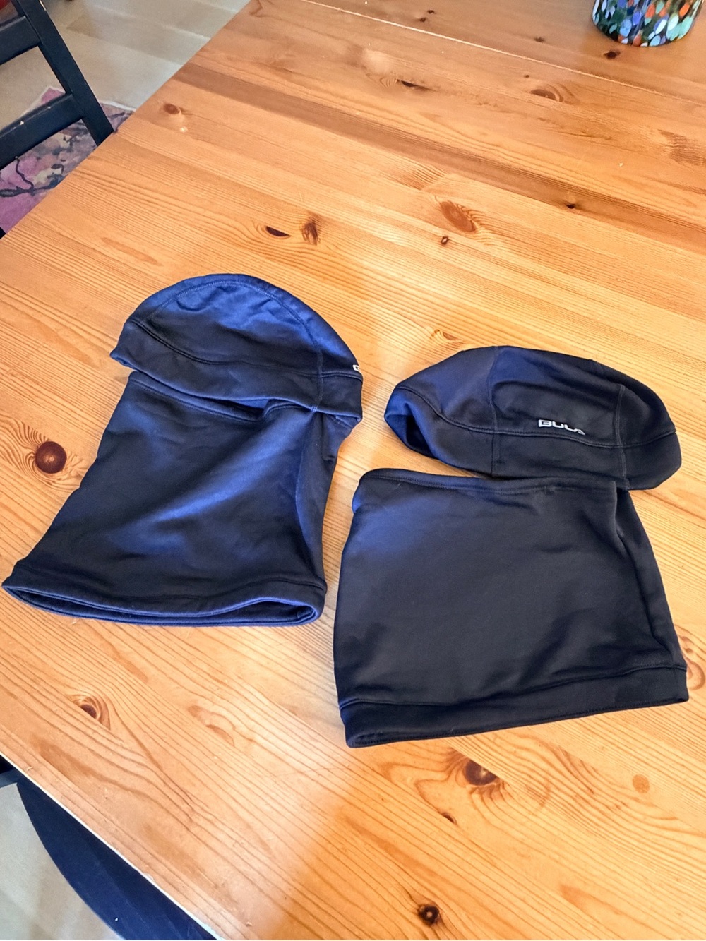 2 Men's Black Polartec Balaclava Hood - L/XL